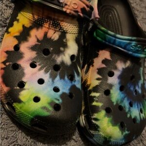 Colorful Tie-Dye Kids Clogs